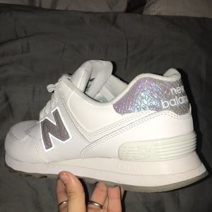 Women’s White New Balance’s